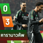 ผลบอลอีเอฟแอลคัพ 2024 ระหว่าง เพรสตัน นอร์ท เอนด์ 0-3 อาร์เซนอล